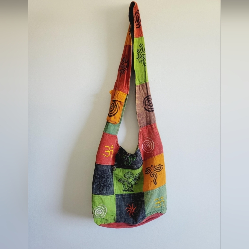 Vibrant Patchwork Boho Crossbody Bags